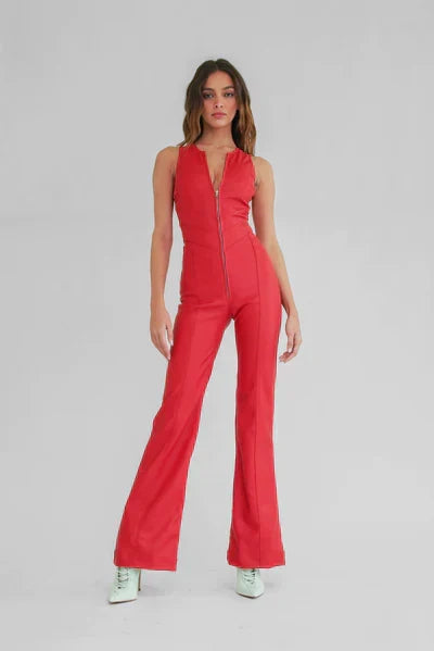 Hollywood Herz Ausschnitt Bodycon Jumpsuit – Stilvoll und Figurschmeichelnd