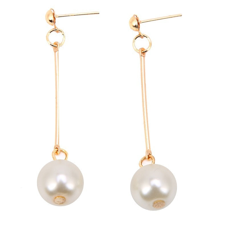 Perlen-Hängeohrringe im Luxuriösen Design – Selena | Shop Nory