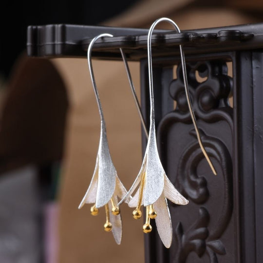 Silberne Blumenohrringe | Shop Nory