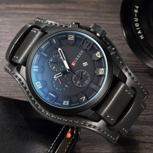 Shopnory | Luxe Navigator Uhr Lederband