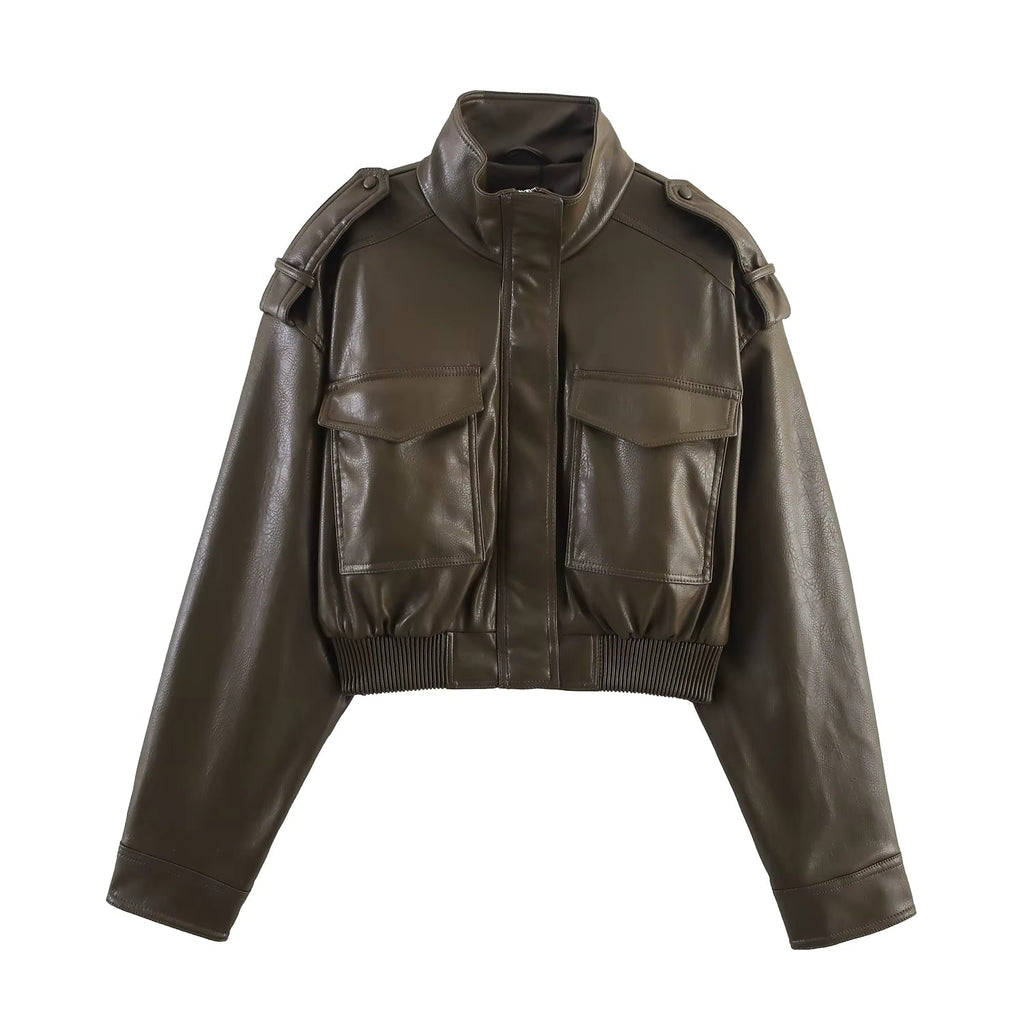 Kunstlederjacke