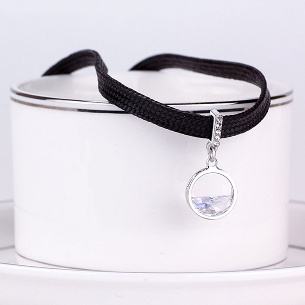 Halb-Zirkon-Geometrischer Anhänger Choker | Shop Nory