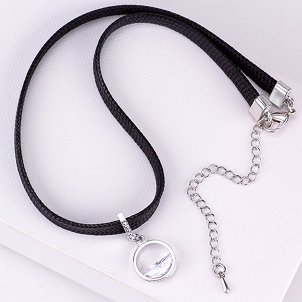 Halb-Zirkon-Geometrischer Anhänger Choker | Shop Nory