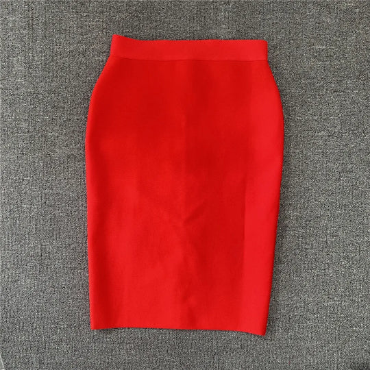 Frauen Neue Rayon Bandage Rock Elegante Bleistiftrock Berühmte Sexy Club Party Kleidung Vintage Vestios