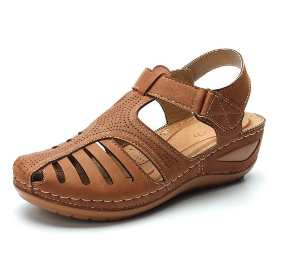 Leder Retro Orthopädische Sandalen