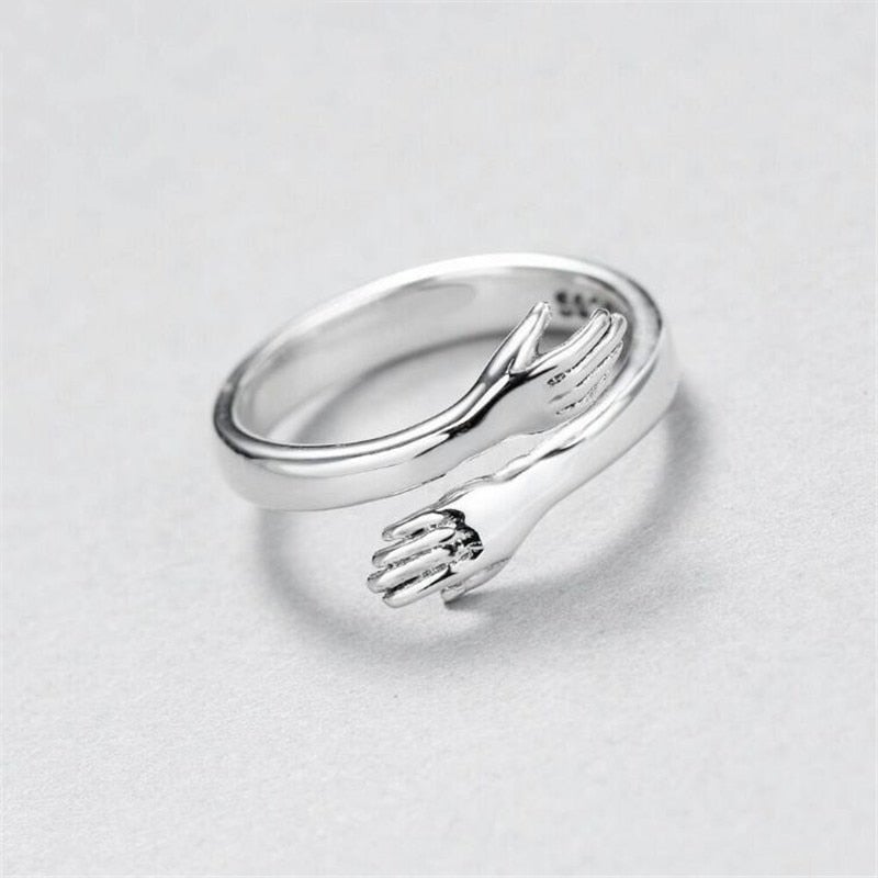 Silber Verstellbarer Hug Ring | Shop Nory