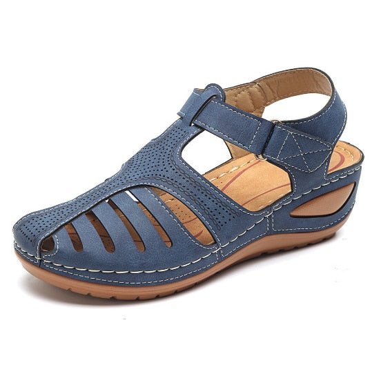 Leder Retro Orthopädische Sandalen