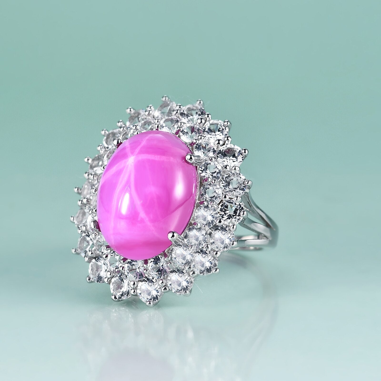 Art-Deco-Rubinring Replik des Prinzessin-Diana-Rings | Shop Nory