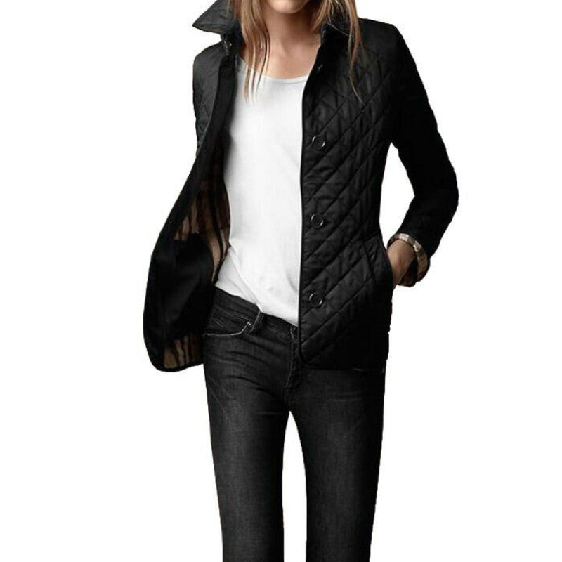 Die Elegante Schlanke Seiden-Baumwoll-Jacke