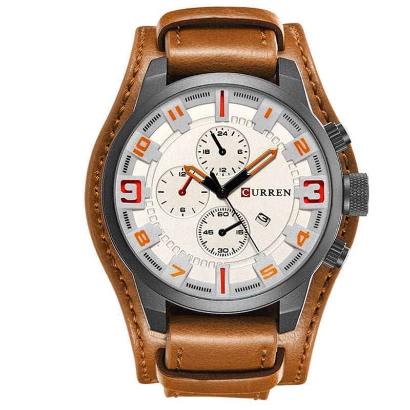 Shopnory | Luxe Navigator Uhr Lederband