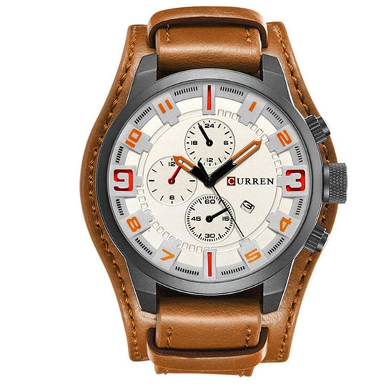 Shopnory | Luxe Navigator Uhr Lederband