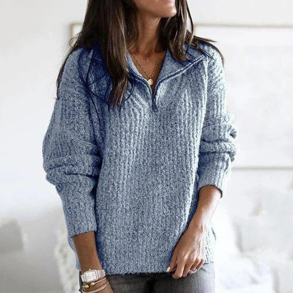 Reißverschluss-Pullover für Damen