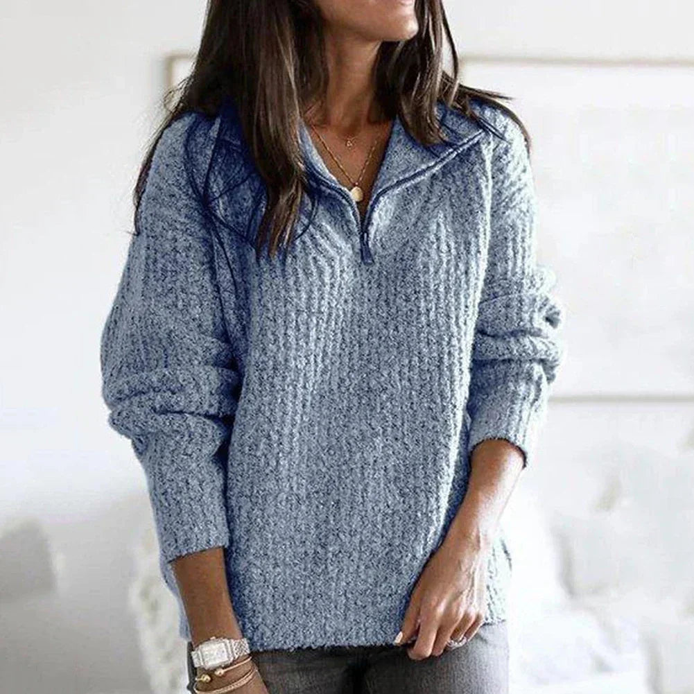 Reißverschluss-Pullover für Damen