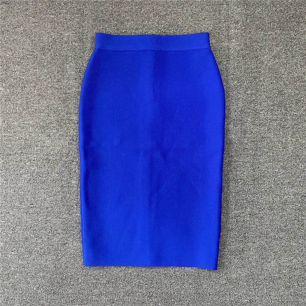 Frauen Neue Rayon Bandage Rock Elegante Bleistiftrock Berühmte Sexy Club Party Kleidung Vintage Vestios