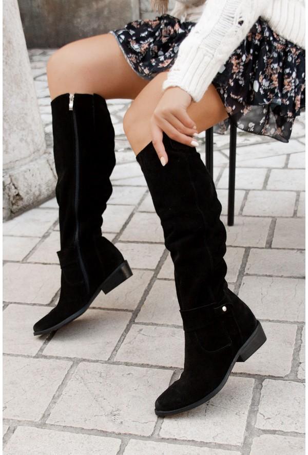 ShopNory | Warme Wildlederstiefel - Gemütliche Winterschuhe