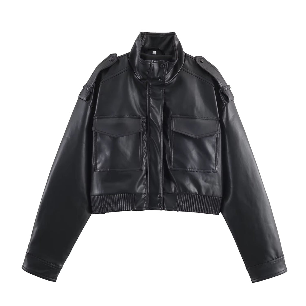 Kunstlederjacke