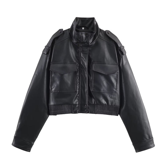 Kunstlederjacke