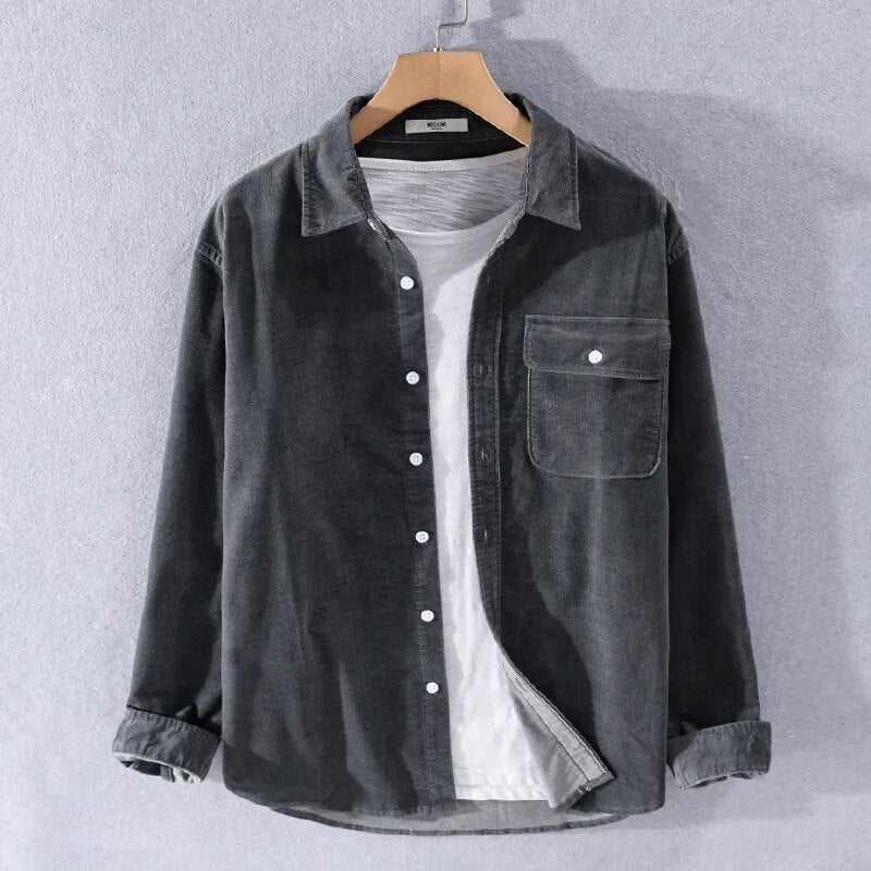 Langarm Overshirt Aus Weichem Denim