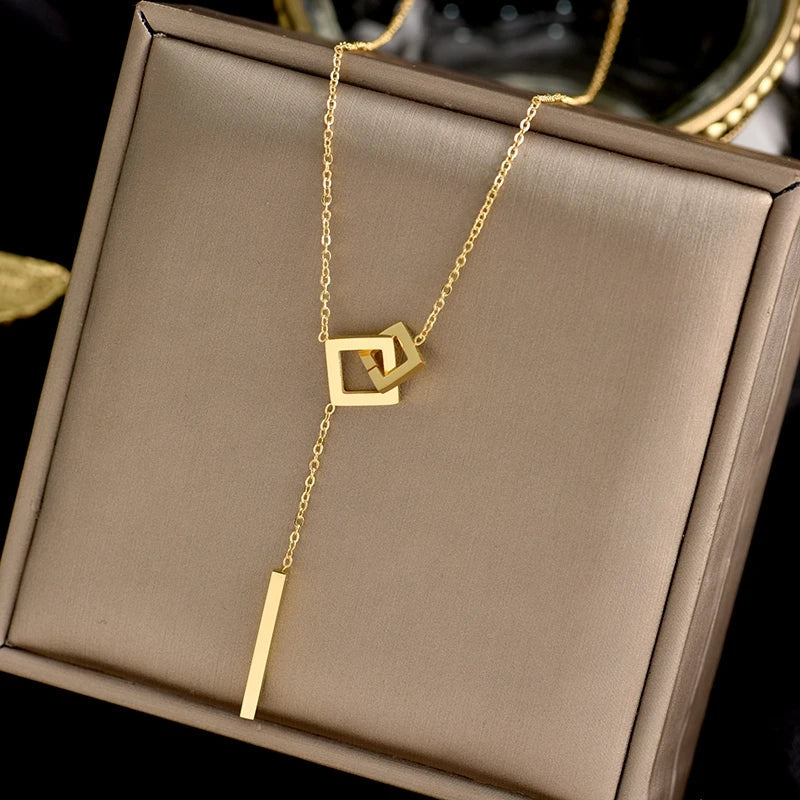 Elegante Titanstahl-Halskette für Frauen | Shop Nory