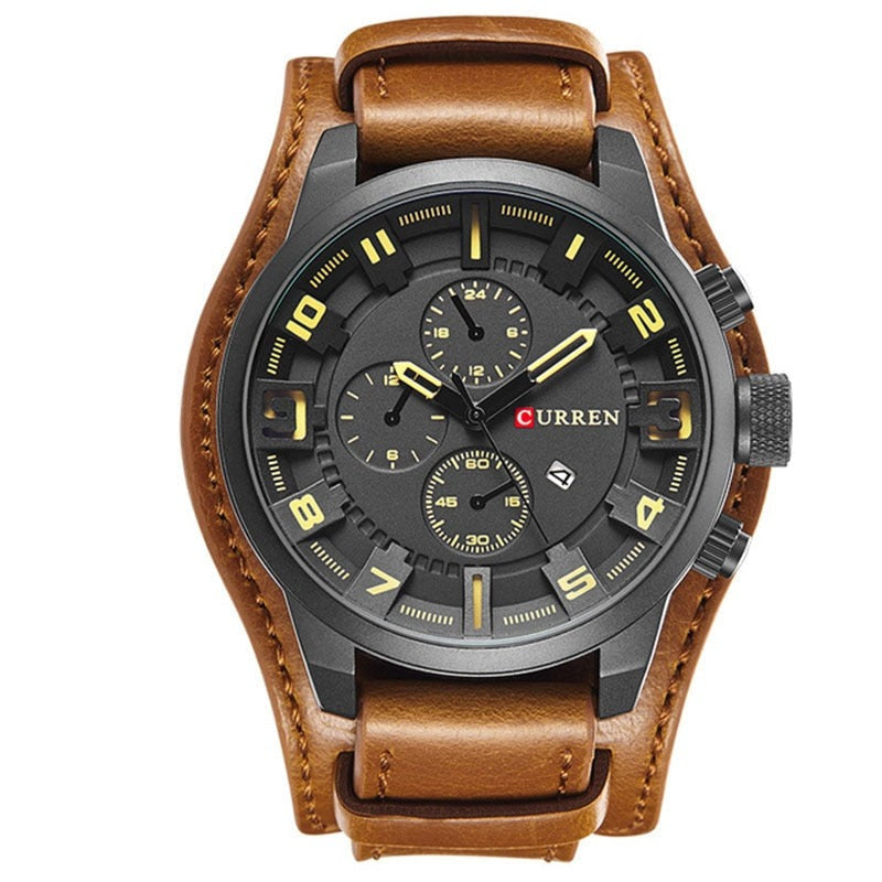 Shopnory | Luxe Navigator Uhr Lederband