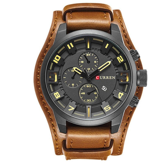 Shopnory | Luxe Navigator Uhr Lederband
