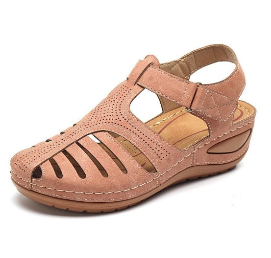 Leder Retro Orthopädische Sandalen