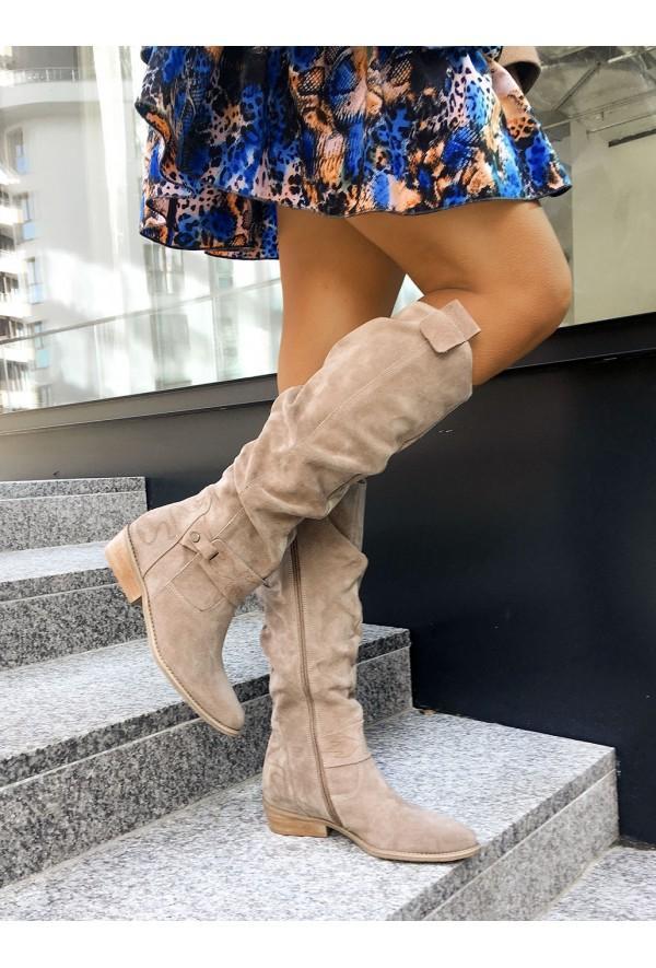 ShopNory | Warme Wildlederstiefel - Gemütliche Winterschuhe