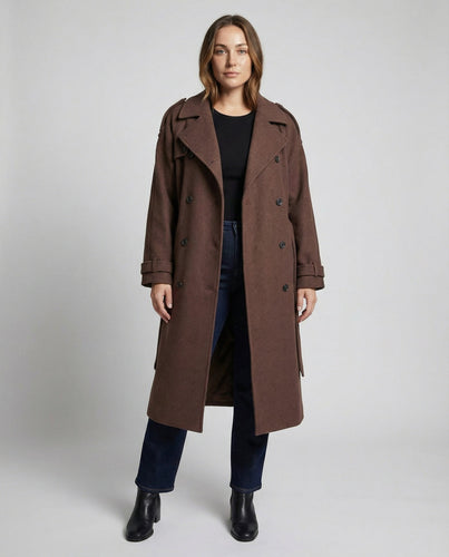 Bequemer Oversized Wollmantel Damen | Shop Nory