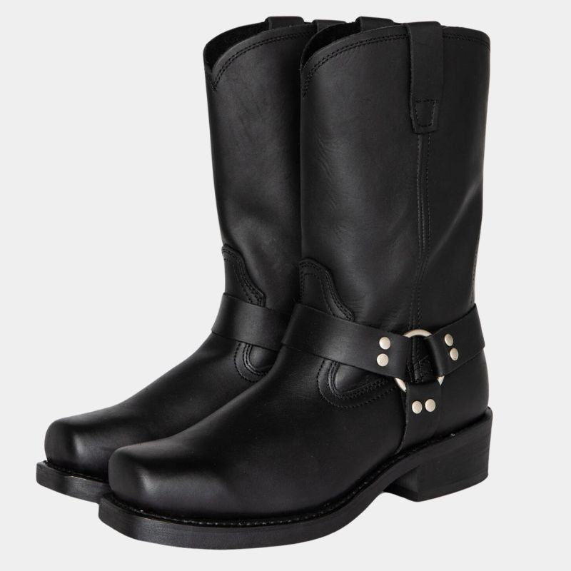 Damen Cowboy Stiefel Vintage Stil Shopnory