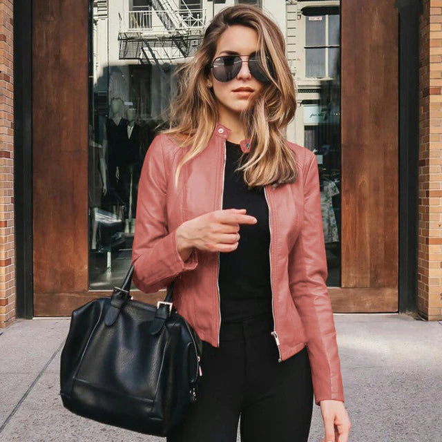 Elegante Lederjacke - Zeitloser Stil