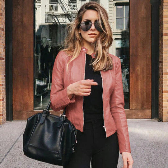 Elegante Lederjacke - Zeitloser Stil