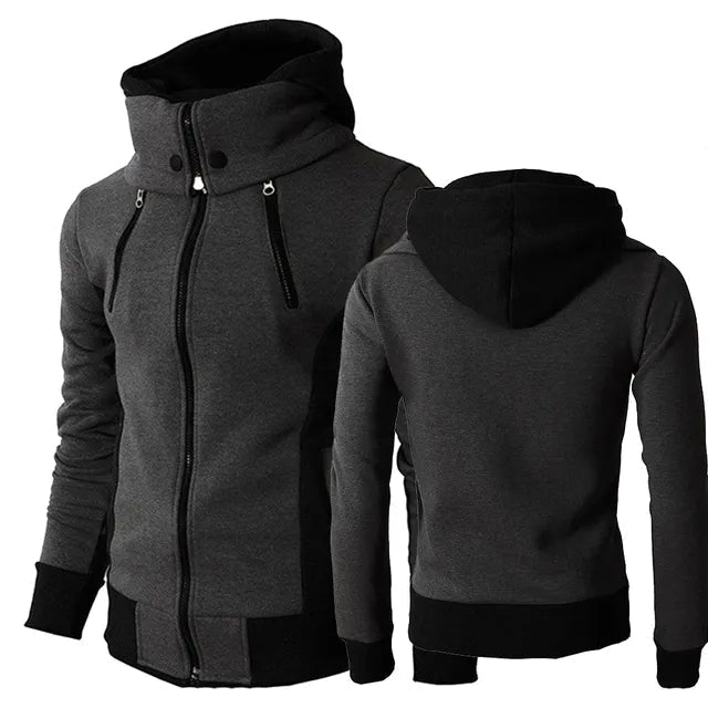 Herrenpullover mit Reißverschlussdetail