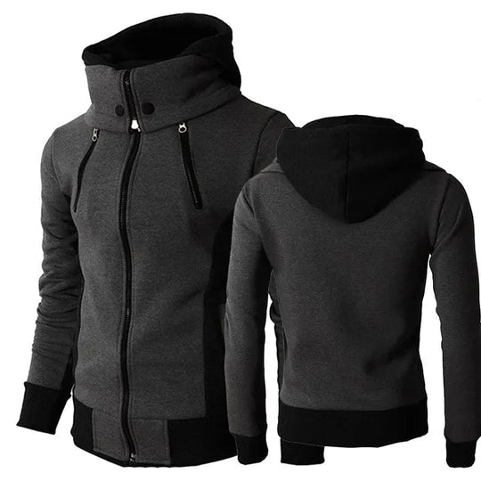 Herrenpullover mit Reißverschlussdetail