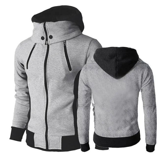 Herrenpullover mit Reißverschlussdetail