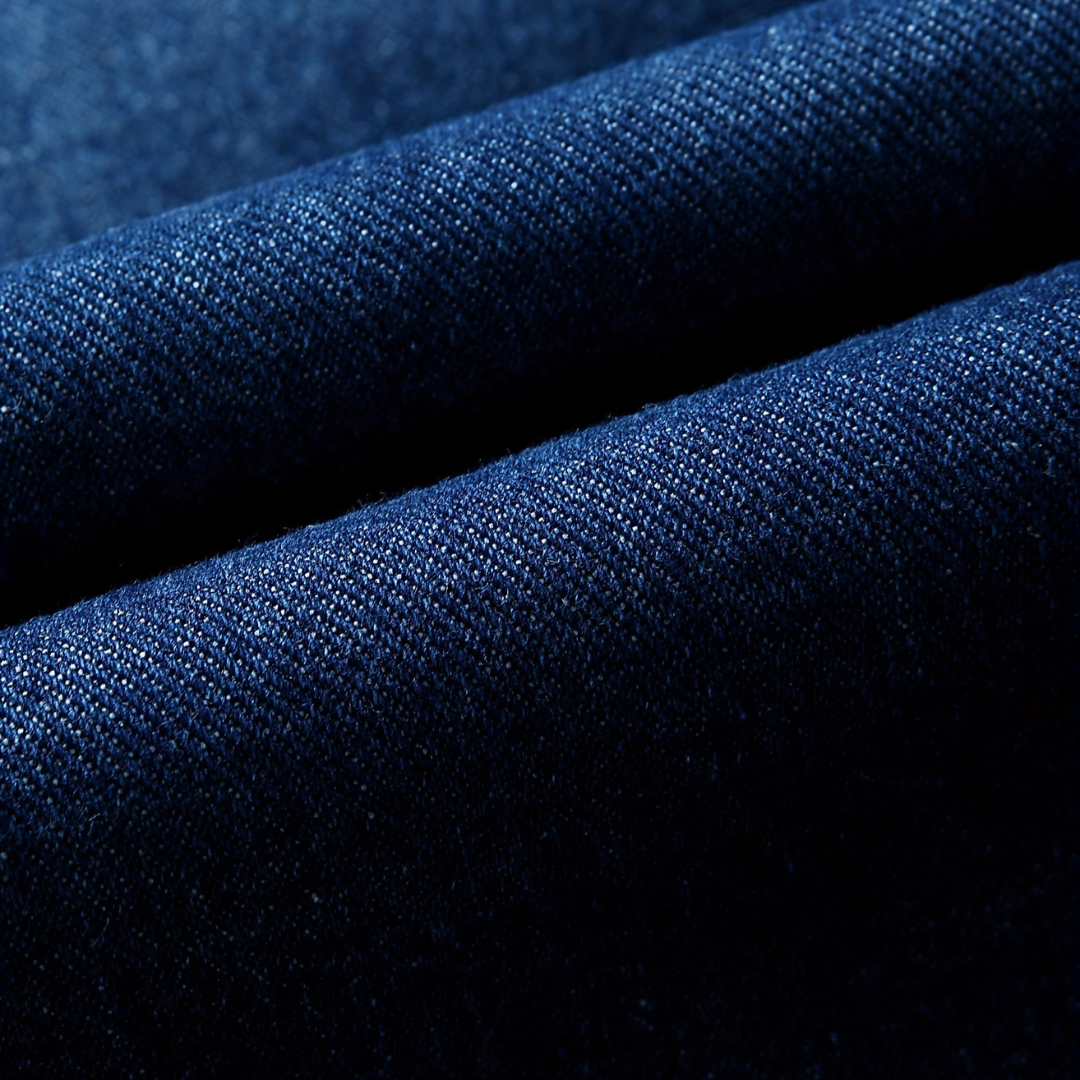 Jeansblazer Im Denim-Stil mit Einreihigem Knopfverschluss