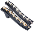 Damen Simulierte Perlen Kristall Twirl Link Verstellbares Armband | Shop Nory