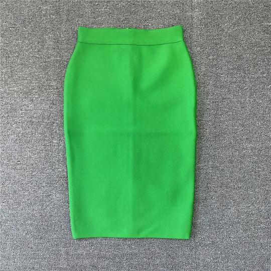 Frauen Neue Rayon Bandage Rock Elegante Bleistiftrock Berühmte Sexy Club Party Kleidung Vintage Vestios