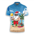 Shopnory | Santa Claus Polo Shirt - Stylisches Herren-Polohemd mit festlichem Design und bequemer Passform