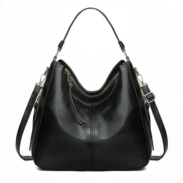 Vintage-Inspirierte Leder Hobo-Tasche