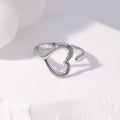 Ästhetischer Edelstahl Herzring | Shop Nory