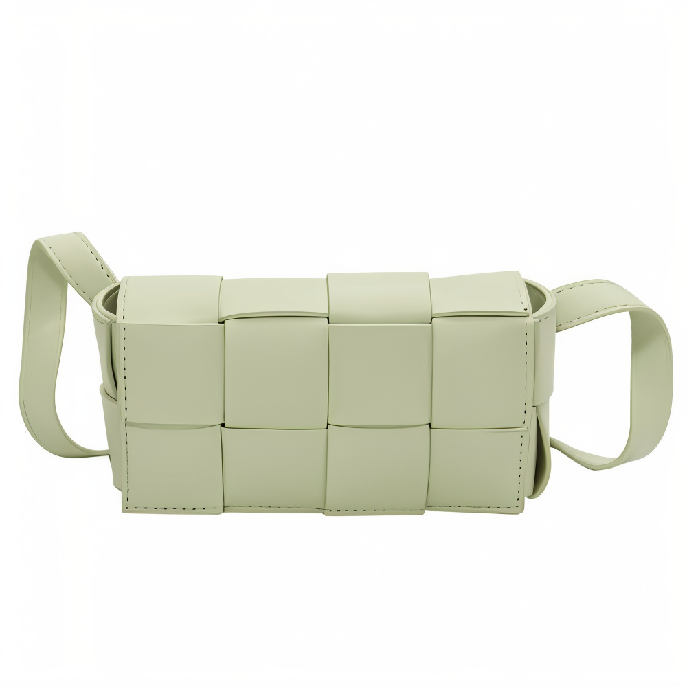 GShopnorylockte Umhängetasche Vegan Leder Damen Geflochtene Tasche Frauen
