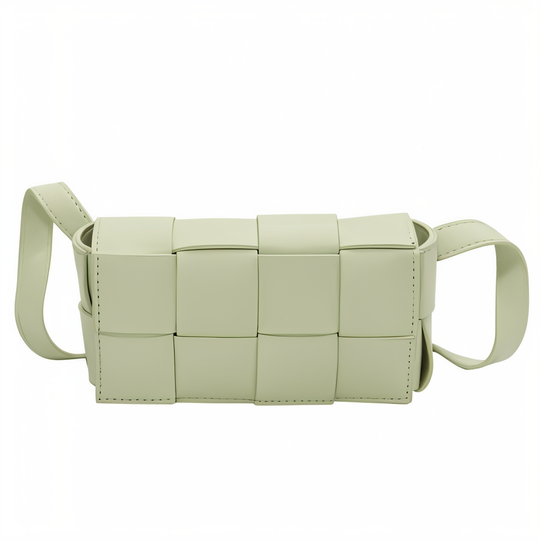 GShopnorylockte Umhängetasche Vegan Leder Damen Geflochtene Tasche Frauen