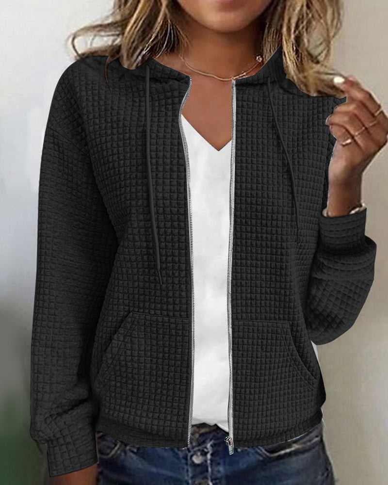 Lässige Jacke mit Kordelzügen für Damen