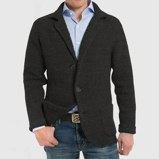 Herren Strickblazer mit zwei Knöpfen