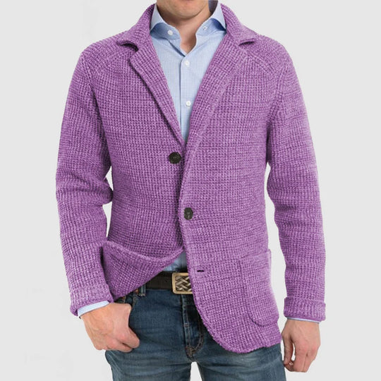 Herren Strickblazer mit zwei Knöpfen