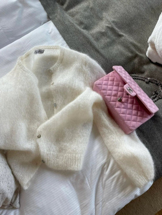 Mohair Strickjacke