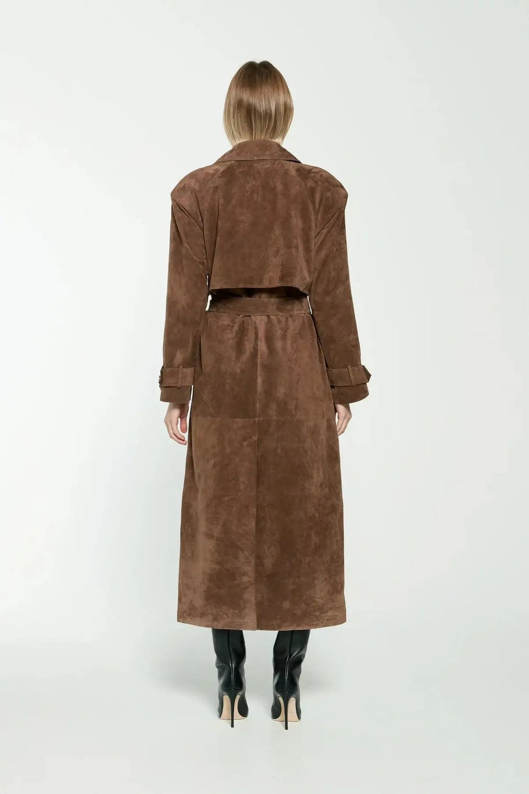 Shopnory | Wildleder Trenchcoat