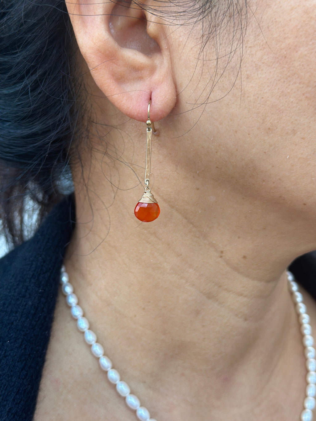 Drop Edelstein Geburtsstein/Zodiac Ohrringe | Shop Nory