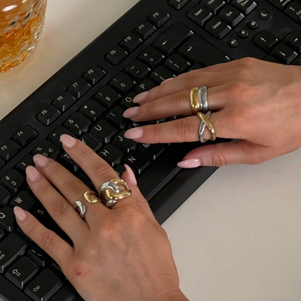 Bicolor Ringe Set | Shop Nory