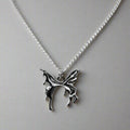 Silberne Gothic Schmetterlings Charm Halskette | Shop Nory